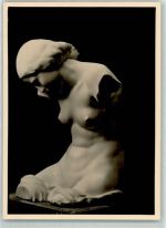 Nr. 7814 Skulptur von Riedl Mädchentorso Wiener Künstlerhaus WK II Foto AK