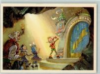 Pinocchio Illustration The golden Key L. Vladimirsky Märchen Russland 1957
