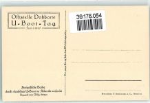 U-Boot Tag 1917 Franz. Barke wird versenkt Propaganda WK I AK Stöwer, W.