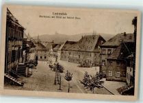96215 W8620 Lichtenfels , Bay Gebrauchsspuren Marktplatz mit Blick auf Schloss Banz