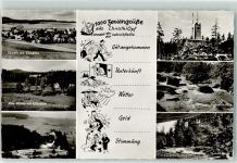 95683 W8591 Ebnath , Oberpf - alte Mühle mit Kösseine Schwimmbad Ochsenkopf Fichtelnaab Luisenburg Naturbühne