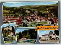 53937 W5372 Schleiden , Eifel - Schloß Schwimmbad Rathaus