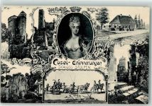 01833 O8350 Stolpen - Schloss Coselturm Basaltfelsen Geburtshaus Cosel Grab