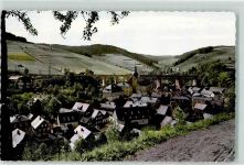 96337 W8642 Ludwigsstadt Foto AK Kirche Brücke Viadukt