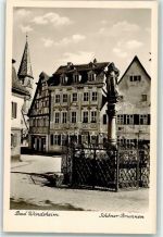91438 W8532 Bad Windsheim - Fachwerkhäuser Schöner Brunnen