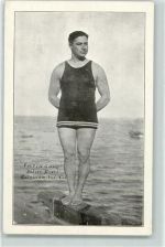 Marine Taucher Everett Adargo Native Diver, Catalina Island , Cal. Taucher