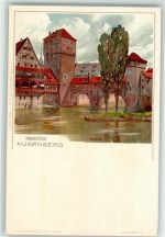 W8500 Nürnberg Henkersteg, Velten Verlag Nr. 108 AK Mutter, K. 1898 Lithographie / Künstlerkarte