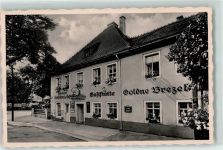 01468 O8105 Moritzburg - Gasthaus Goldne Brezel Bäckerei Konditorei Emailleschild