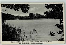15537 O1252 Grünheide , Mark - Gasthaus Strand Terrasse Möllenhorst Dampfer