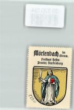 69509 W6942 Mörlenbach Vignette Wappen Kaffee Hag