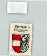89165 W7905 Dietenheim , Iller Vignette Wappen Kaffee Hag ca. 1920-1940