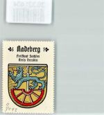 01454 O8142 Radeberg - Vignette Wappen Freistaat Sachsen Kreis Dresden