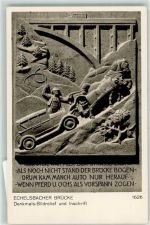 82435 W8117 Echelsbach - Echelsbacher Brücke Denkmals Bildrelief Inschrift Auto Ammer Hochbrücke