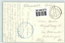 Prachatice Prachatitz - WK II Stempel Kirche Fabrik Baumblüte