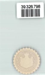 34513 W3544 Waldeck , Hess Siegelmarke Fürstlich Waldeck`sches Conistorium