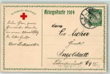 Rotes Kreuz Ludwig III. König von Bayern Privatganzsache