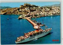 Ibiza - Fliegeraufnahme Hafen Schiff