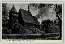 Beuthen O.S. Bytom - Schrotholzkirche Stadtpark