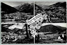 6150 Steinach am Brenner Foto AK Kirche Gruss Blumen