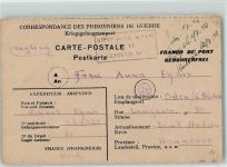 Kriegsgefangenenpost Ehms Feldpoststempel WK II Kriegsgefangener 1946