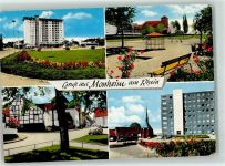 40789 W4019 Monheim , Rheinl - Hochhaus Kinderspielplatz Ortsstraße