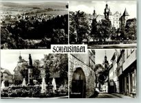 98553 O6056 Schleusingen - Bertholdsburg Marktbrunnen Kirchstraße
