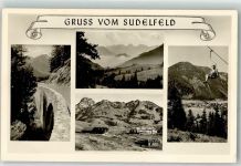 83727 W8163 Sudelfeld - Sessellift Paßstraße Bahnpoststempel Hüttenstempel