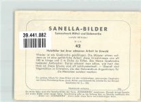 Sanella Bilder Holzfäller bei der Arbeit LKW Nr.42 Sammelbild