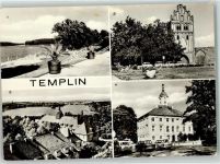 17268 O2090 Templin - Templiner See Prenzlauer Tor Rathaus