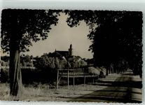 17291 O2131 Fürstenwerder - Allee mit Ev. Kirche Ort lt. Fotograf