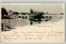 94340 Joinville-le-Pont 1900 - Le Marne Brücke Boot