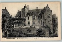 86000 Poitiers Künstlerkarte la Dayenne St. Hilaire au XVI. siecle aujourd`hui Ecole Normal d`Instituteurs
