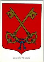 58500 Armes - Wappen le Comtat Venaissin Dessin R. Touzalin