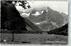 6215 Hinterriß Foto AK Großer Ahornboden Hüttenstempel