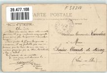 38200 Vienne 1907 Gebrauchsspuren le Quartier Saint Germain Dragons