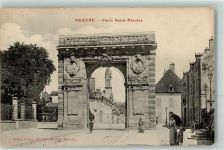 21200 Beaune 1914 - Porte Saint Nicolas Frau Schirm Kind
