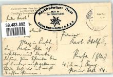 95679 W8598 Waldershof - Marktredwitzer Haus im Steinwald Hüttenstempel