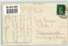 88709 W7759 Hagnau am Bodensee 1928 - mit Kath. Kirche St. Jodokus und Alpenpanorama