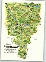 08648 O9932 Bad Brambach - Das Vogtland Landkarte
