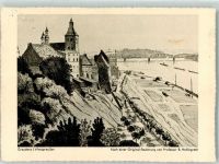 Graudenz Grudziadz Künstlerkarte nach einer Original Radierung von Prof. B. Hellingrath