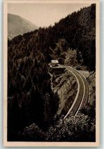 77756 W7613 Hausach , Schwarzwaldbahn - Schwarzwaldbahn bei Hausach Ort handschriftlich
