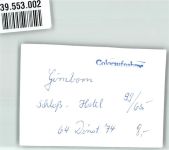 51709 W5277 Gimborn b Gimborn FOTO KEINE AK Schloss Hotel Ort handschriftlich