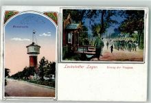 25551 W2214 Lockstedter Lager 1917 Gebrauchsspuren Wasserturm Einzug der Truppen