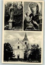 1190 Wien 19. Bezirk, Döbling Foto AK Denkmal Johannes Statue St. Josefskirche Kahlenberg