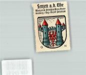 19309 O2805 Lenzen Elbe Vignette Wappen