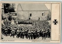 10000 Troyes - Feldgottesdienst Uniform Kirche Feldpost WK I 7.Reserve-Div. Ort lt. Recherche