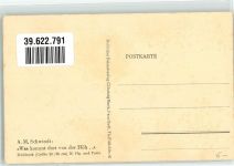 Was kommt dort von der Höh Scherenschnitt Schwindt, A. Künstlerkarte