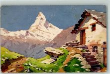 Mont Cervin Berghütte StZF Nr.414 Bonelli, S. Künstlerkarte