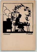 sign. Karlewski, Hilde Verlag Kallmer Scherenschnitt Aschenputtel Gebrauchsspuren