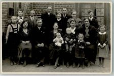 Gruppenfoto Familie Taufe Privatfoto AK
